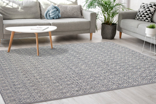 Vista Grey Cream Tribal Indoor/Outdoor Rug - Furniture Depot