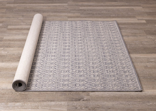 Vista Grey Cream Tribal Indoor/Outdoor Rug - Furniture Depot