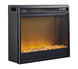 Fireplace Insert Glass/Stone - Black - Furniture Depot