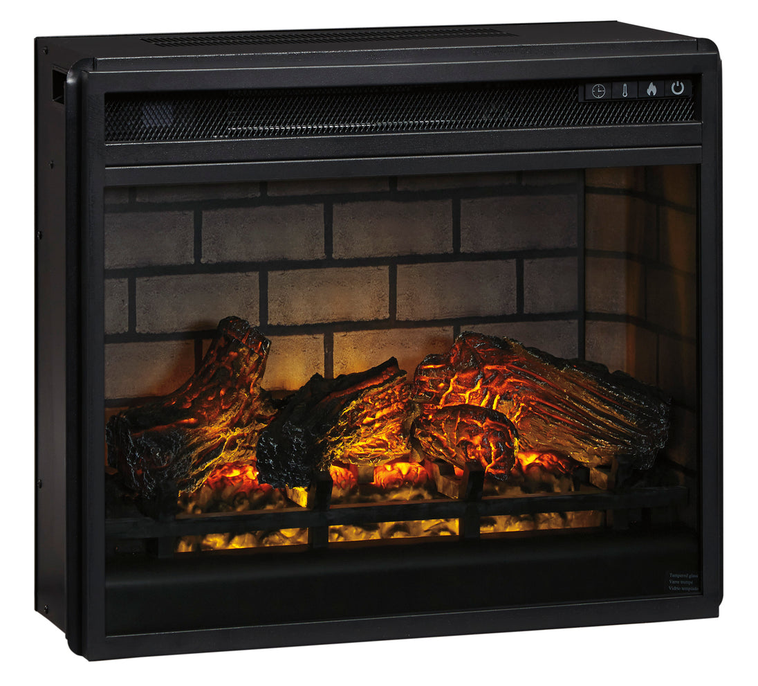 Fireplace Insert Infrared - Black - Furniture Depot