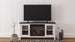 Dorrinson LG TV Stand w/Fireplace Logs - Two-tone - Furniture Depot (6708138148013)