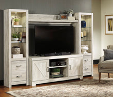 Load image into Gallery viewer, Bellaby 4 pc Entertainment Center - Whitewash - Furniture Depot