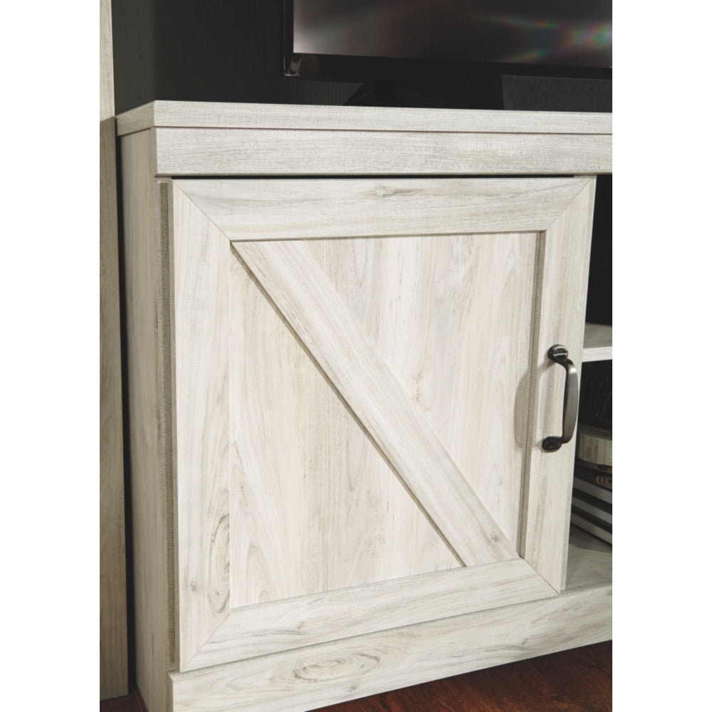 Bellaby 4 pc Entertainment Center - Whitewash - Furniture Depot