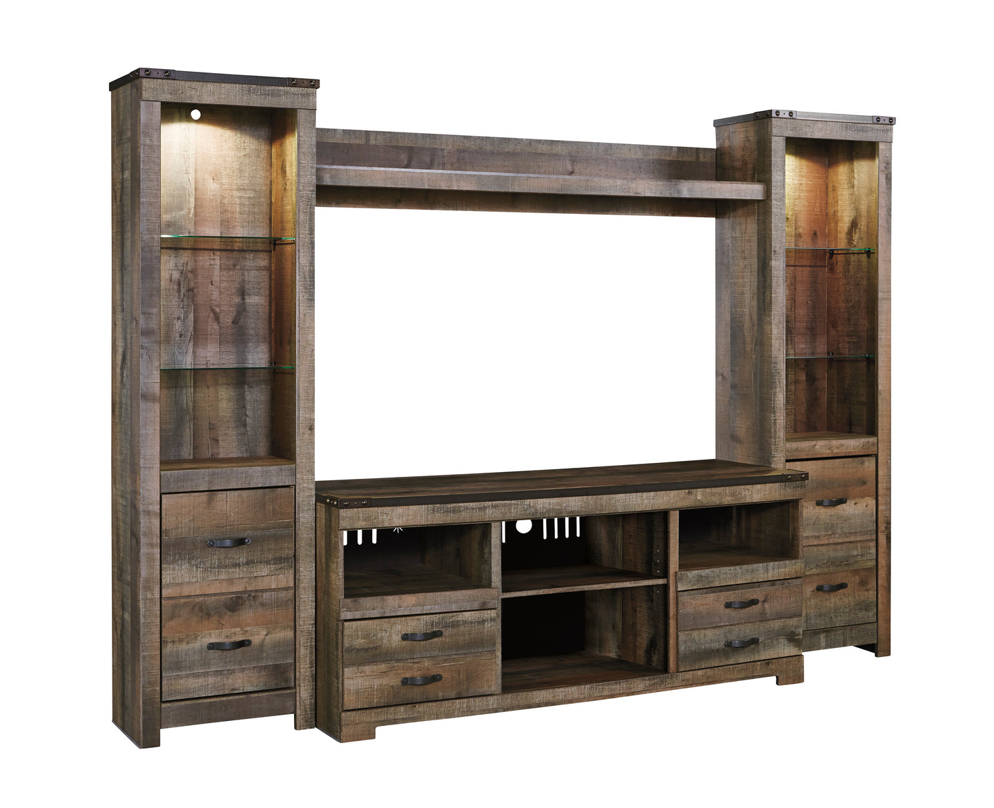 Trinell 4-Piece Entertainment Center - Furniture Depot