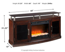 Load image into Gallery viewer, Chanceen 60&quot; TV Stand with Electric Fireplace - Furniture Depot (7858645303544)