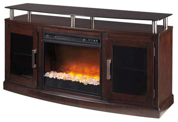 Chanceen 60" TV Stand with Electric Fireplace - Furniture Depot (7858645303544)