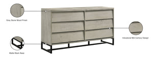 Weston Grey Stone Dresser - Furniture Depot (7679026790648)