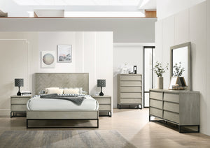 Weston Grey Stone King Bed (3 Boxes) - Furniture Depot (7679026823416)