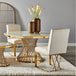 Bailey Gold Dining Table MARBLE TOP - Furniture Depot