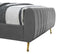 Zara Velvet Bed (3 Boxes) - Furniture Depot