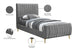 Zara Velvet Bed (3 Boxes) - Furniture Depot