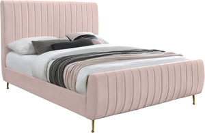 Zara Velvet Bed (3 Boxes) - Furniture Depot