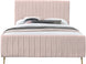 Zara Velvet Bed (3 Boxes) - Furniture Depot