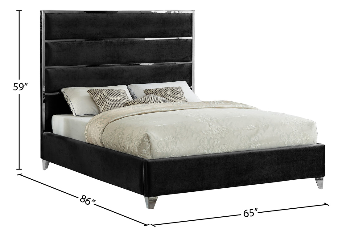 Zuma Velvet Bed - Furniture Depot (7679027020024)