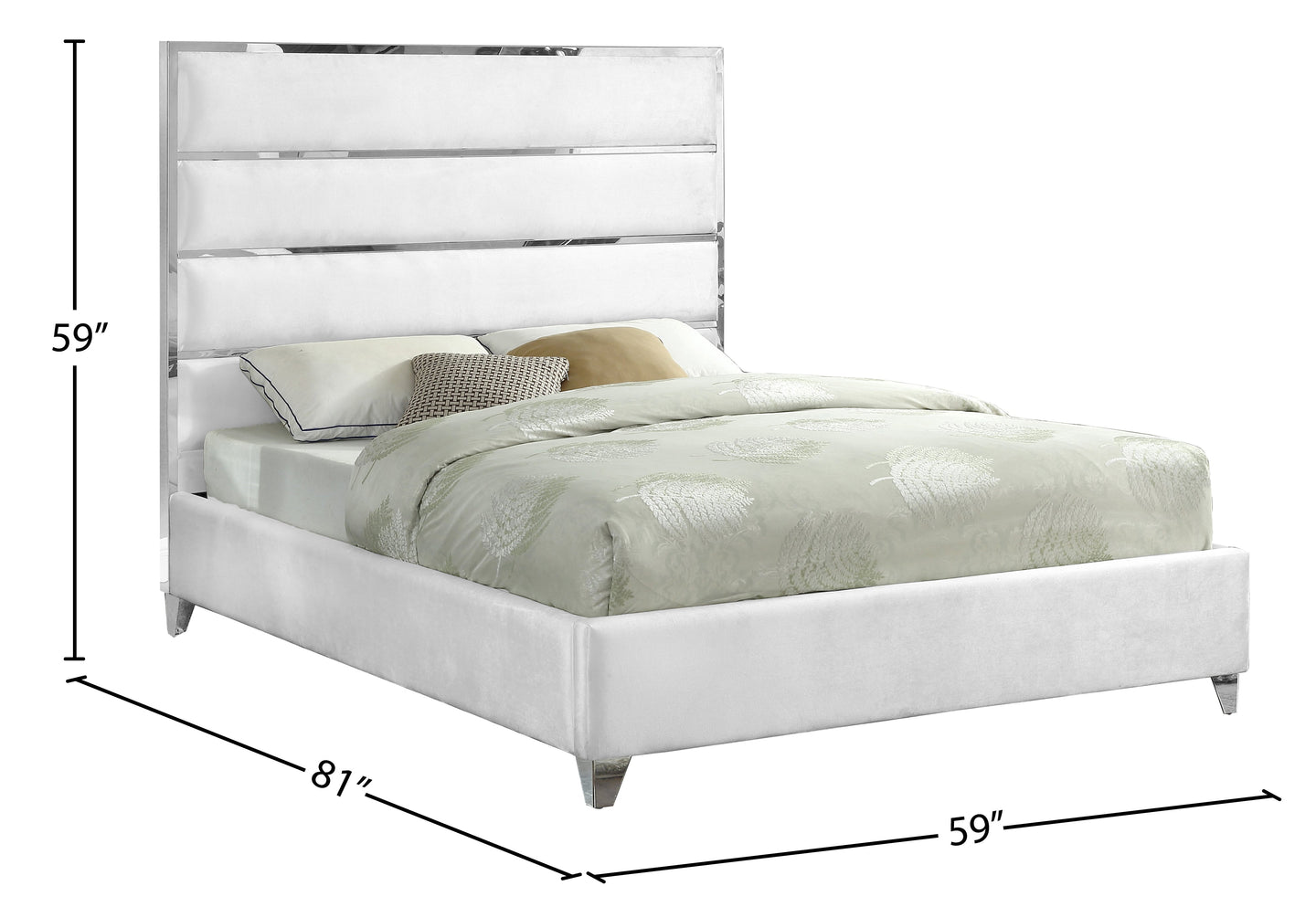 Zuma Velvet Bed - Furniture Depot (7679027020024)