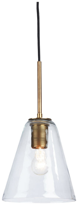 Collbrook Glass Pendant Light - Brass
