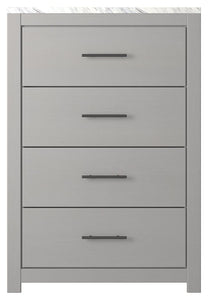 Cottenburg Light Gray / White 5 Pc. Dresser, Mirror, Chest, Panel Bed - Full