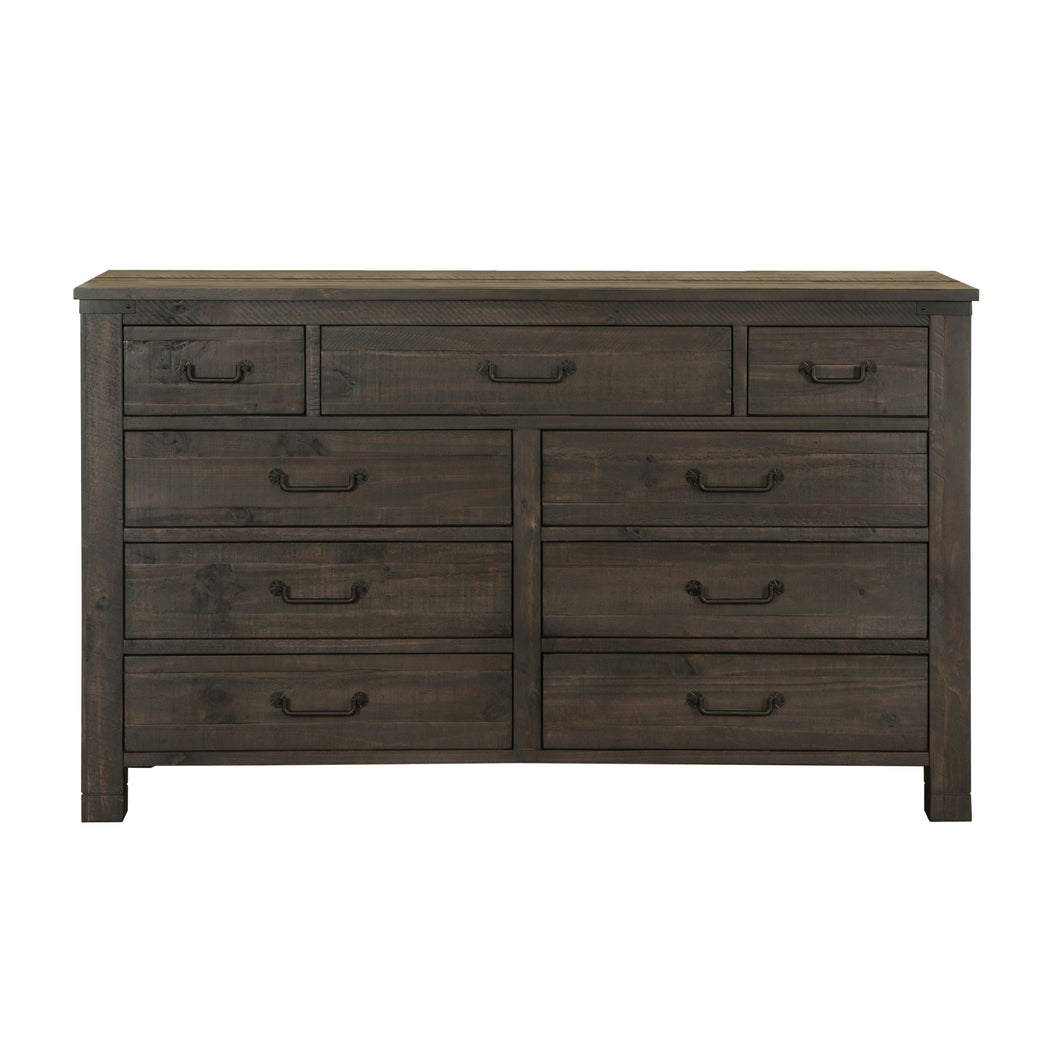 Abington Drawer Dresser In Weathered Charcoal