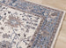 Safi Cream Pink Blue Faded Floral Border Rug - Furniture Depot