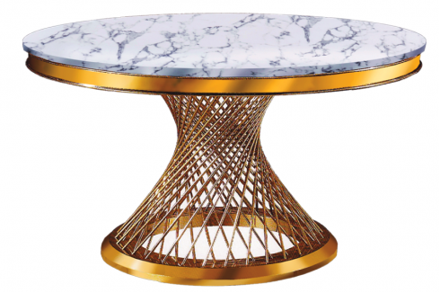 Atlas Gold Dining Table - Furniture Depot