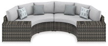 Load image into Gallery viewer, Harbor Court Dark Gray 4 Pc. Loveseat Sectional Lounge
