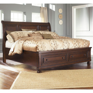 Porter Queen Size Sleigh Storage Bed - Furniture Depot (1607160791093)
