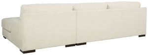 Zada Ivory 2Pc Right Arm Facing Chaise Sectional