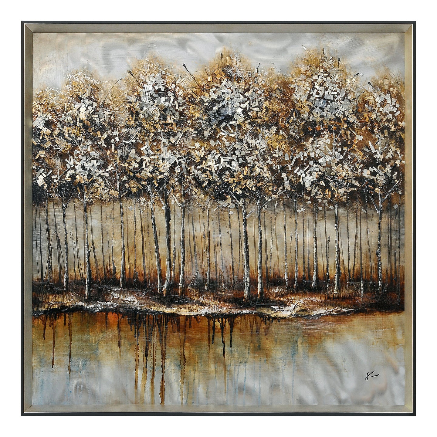 Metallic Forest Wall Décor - Furniture Depot