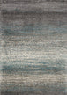 Maroq Grey Blue Distressed Stripes Soft Touch Rug - Furniture Depot