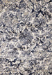 Alida Grey Blue Damask Rug - Furniture Depot