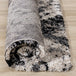 Maroq Cream Grey Beige Distressed Diamond Shag Rug - Furniture Depot