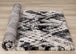 Maroq Cream Grey Beige Distressed Diamond Shag Rug - Furniture Depot