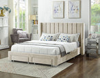 Channtel Velvet Storage Platform Bed - Furniture Depot
