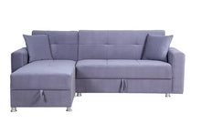 Load image into Gallery viewer, 9470 Jupiter Reversible Sleeper Sectional w/ Storage - Grey Fabric - Furniture Depot