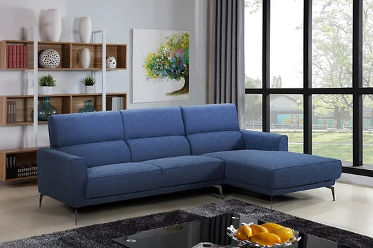 Mabel Sectional w/ Chaise - Grey - Furniture Depot