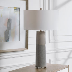 Abdel Glaze Table Lamp Gray