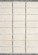 Novato Cream Black Striped Rug - Furniture Depot