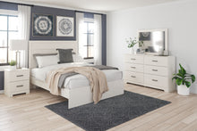 Load image into Gallery viewer, Stelsie White 4 Pc. Dresser, Mirror, Panel Bed