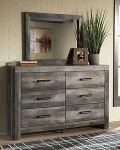 Wynnlow Gray 5 Pc. Dresser, Mirror, Crossbuck Panel Bed