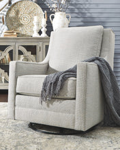 Load image into Gallery viewer, Kambria Swivel Glider Accent Chair - Frost