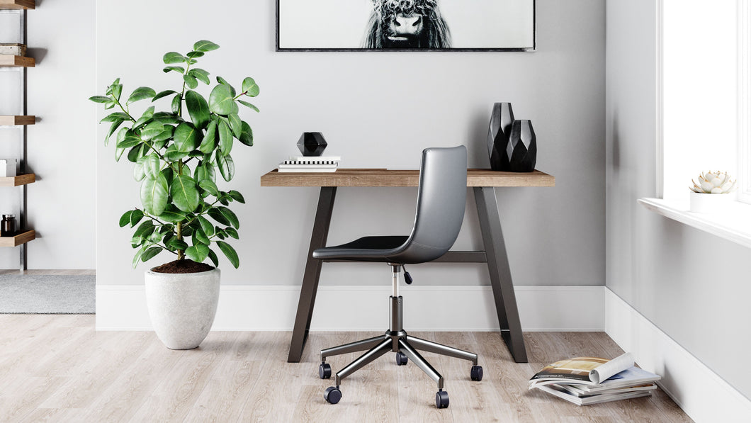 Arlenbry Gray 2 Pc. Home Office Small Desk, Swivel Desk Chair