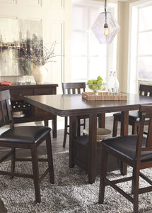 Haddigan Dark Brown 5 Pc. Extension Table, 4 Side Chairs