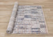 Evora Cream Grey Blue Pink Yellow Distressed Geometric Rug - Furniture Depot