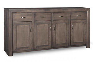 Contempo Sideboard w/4 Wood Doors & 4/Dwrs & 3/Wood Adjust - Furniture Depot (4605136732262)