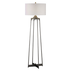 Adrian Modern Floor Lamp Pearl Silver