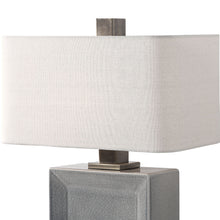 Load image into Gallery viewer, Abbot Crackled Table Lamp Gray