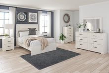Load image into Gallery viewer, Stelsie White 4 Pc. Dresser, Mirror, Panel Bed