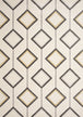 Safi Cream Black Diamonds on the Line Rug - Furniture Depot