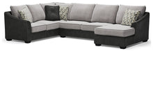 Load image into Gallery viewer, Bilgray Pewter Right Arm Facing Chaise 3 Pc Sectional