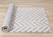 Breeze Cream Grey Floating Chevron Rug - Furniture Depot